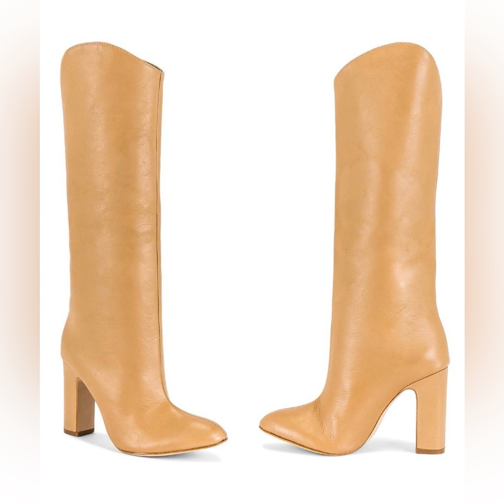 Nwt Schutz Gabrielle Up Boots Honeycomb Tan 8.5/38.5